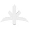 Ekena Millwork Alberta Architectural Grade PVC Gable Bracket, 36"W x 22 1/2"H x 4"D x 4"F, 15/12 Pitch GBP036X23X0404ALB00 - alternate 4
